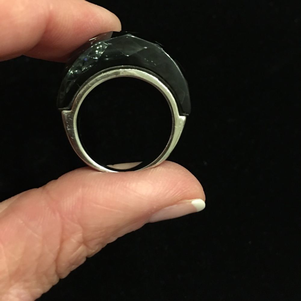 SMOKEY GRAY STATEMENT RING - Picture 4 of 4
