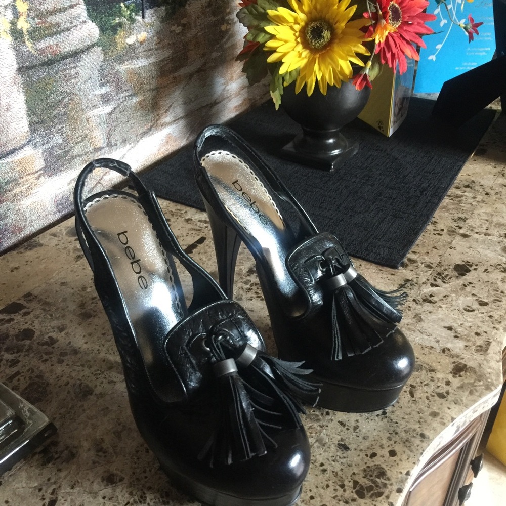 Bebe sexy black heels
