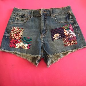 Shorts with patches