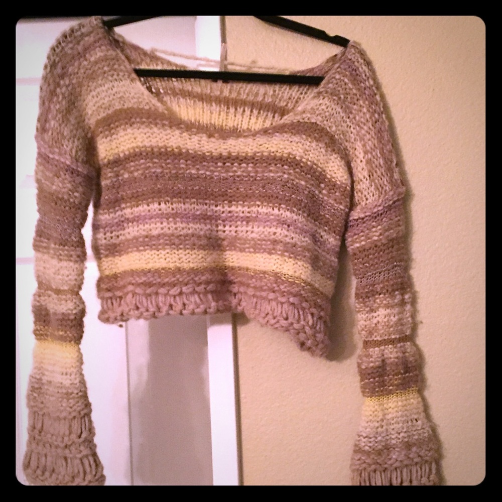 Free people midriff sweater