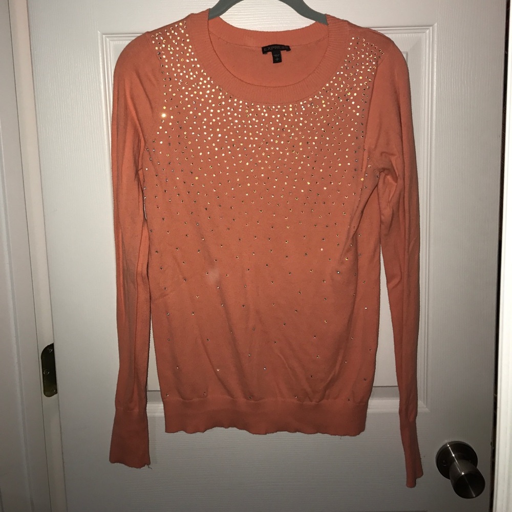Sparkle crew neck sweater