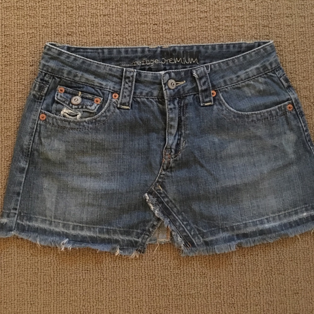 💙Denim mini skirt!