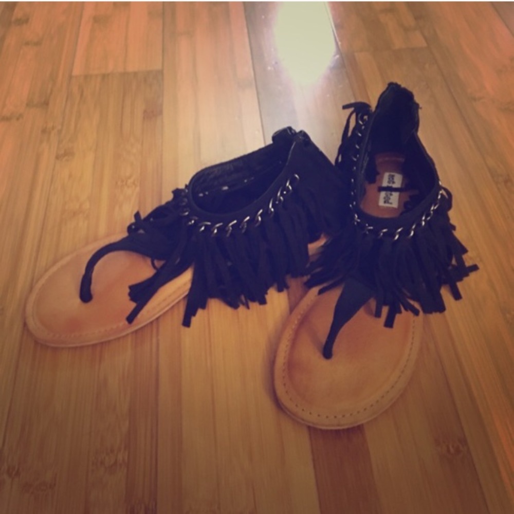 Gladiator fringe sandals
