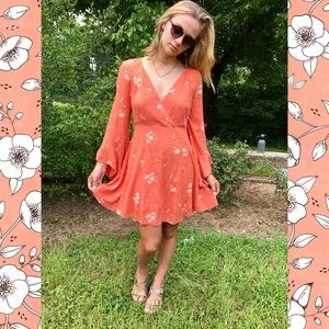 Free People Jasmine Embroidered Boho Wrap Front 👗