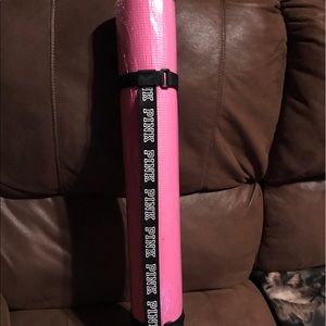 PINK yoga mat. Brand new, still in the wrapper