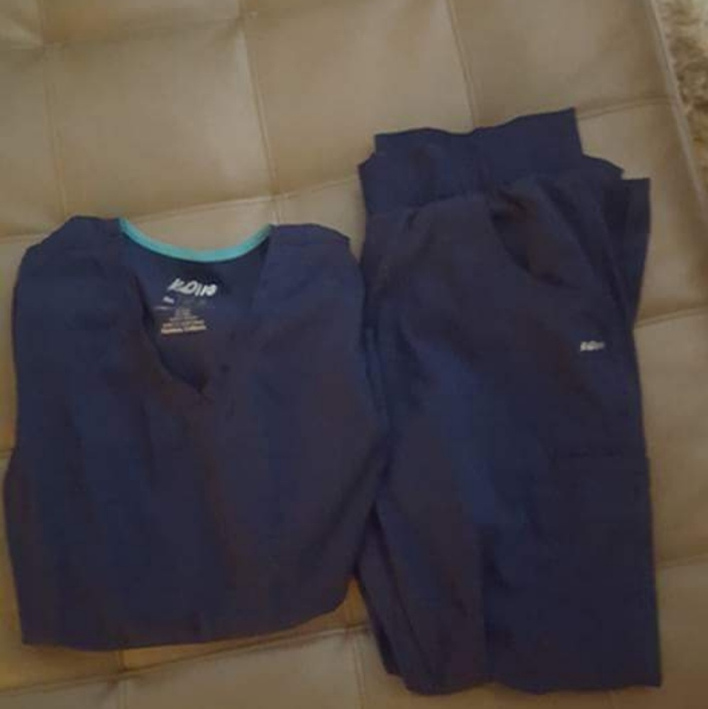 Navy blue scrubs