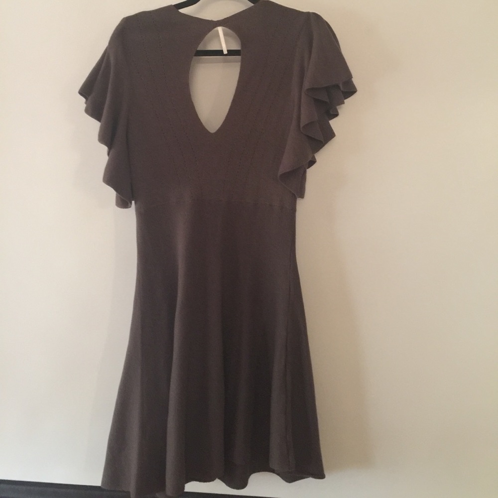 Free people cozy nights olive knit dress 👗 boho - Picture 3 of 6