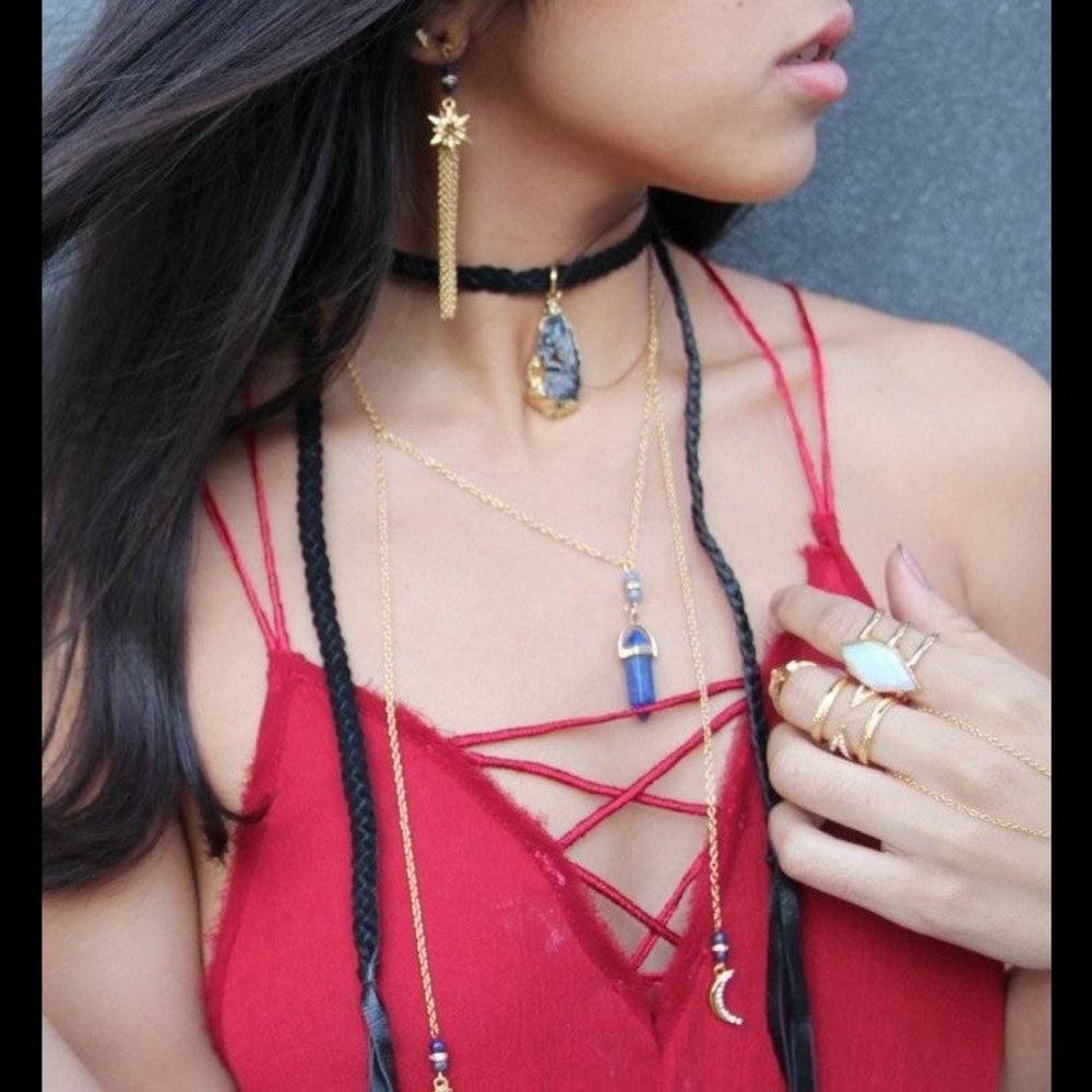 Ettika Next Lifetime Necklace Lapis Moon & Stars