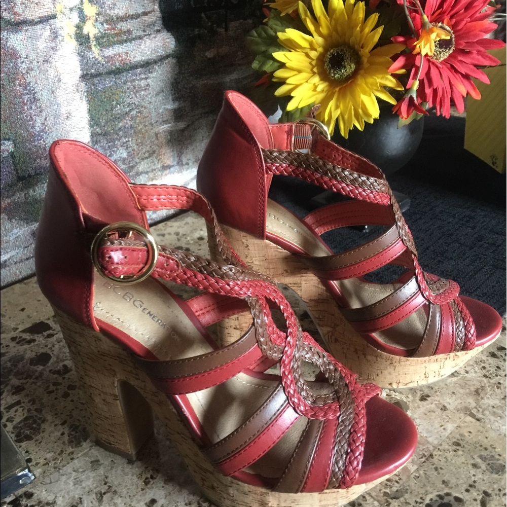 BCBG wedge heels