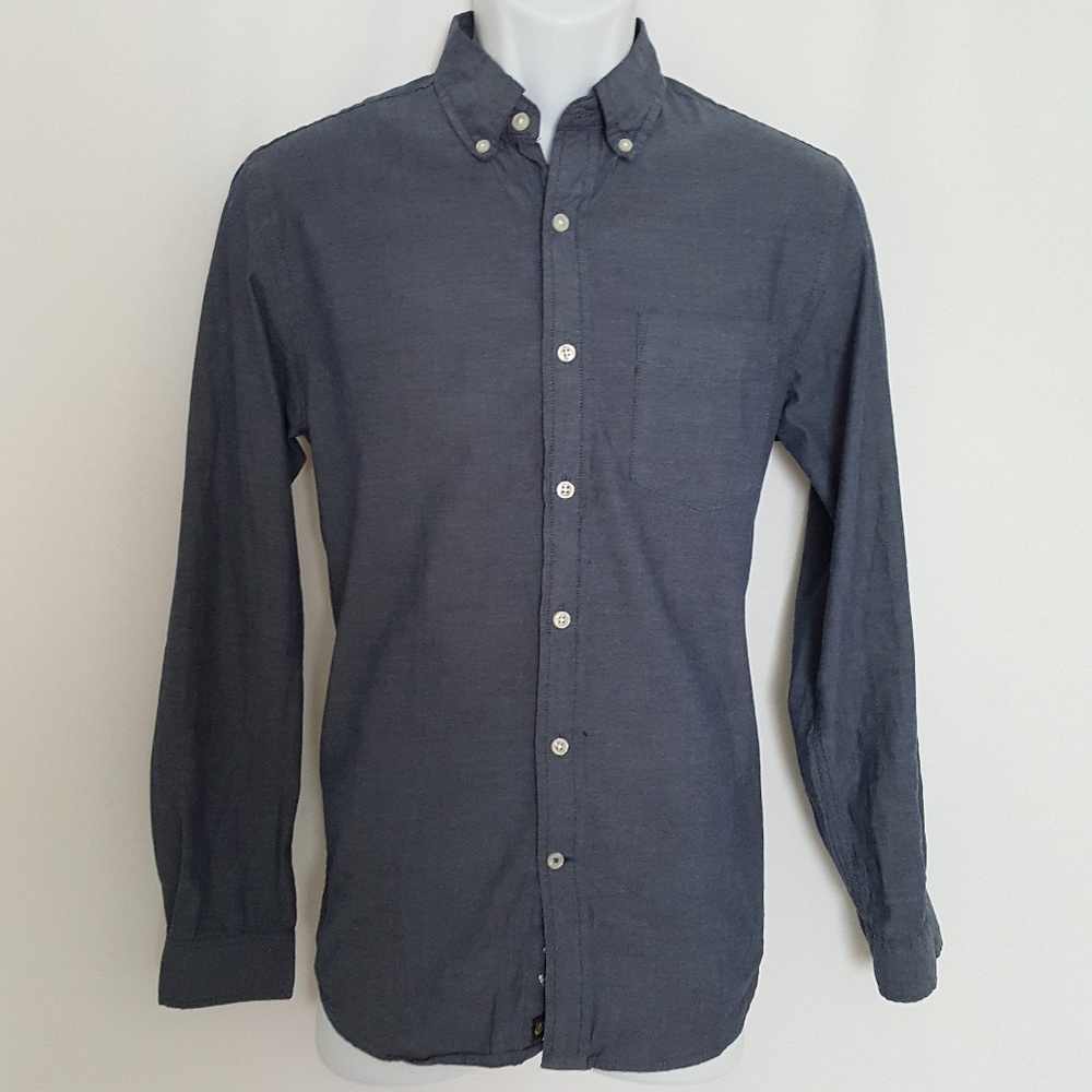 Club Rpom Dark Gray Longsleeves Mens Shirt Size S