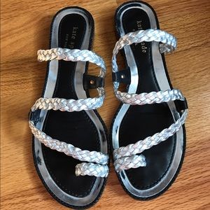 Kate Spade silver sandals size 7.5