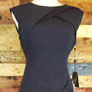 Adrianna Papell Tucked Stretch Crepe Sheath Dress