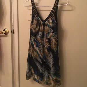 Guess Feather Print Dress