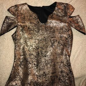 Black and Gold Party Dress