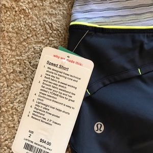Lululemon Speed Shorts
