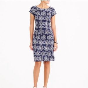 Blue and white j crew dress size 2