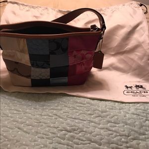 Authentic patch work coach bag