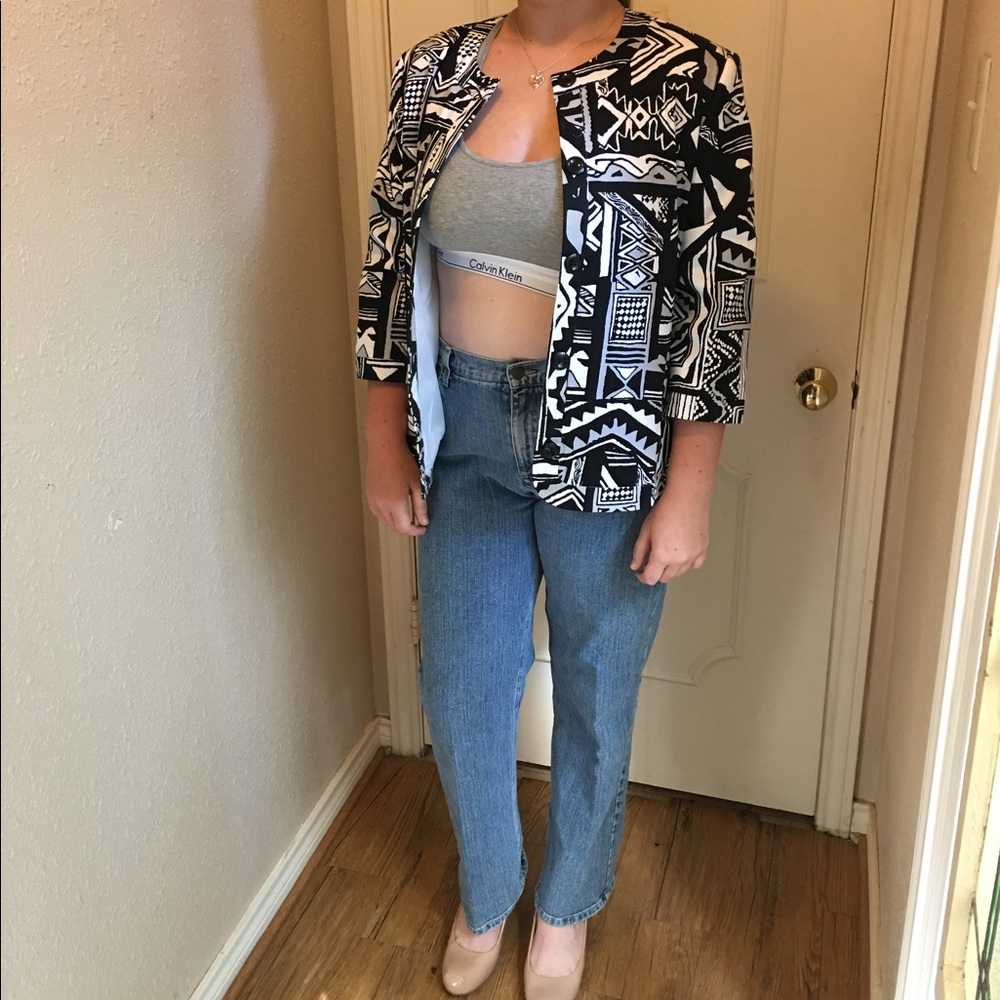 *VINTAGE* Alfred Dunner Patterned Jacket