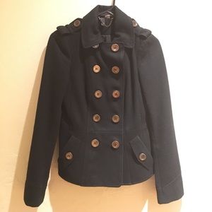 Black Double Breasted Coat