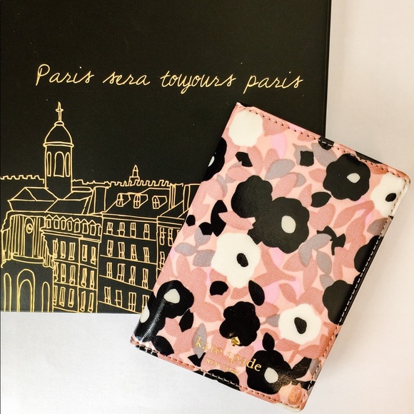kate spade Accessories - New Kate Spade Passport Holder in Floral Pattern!