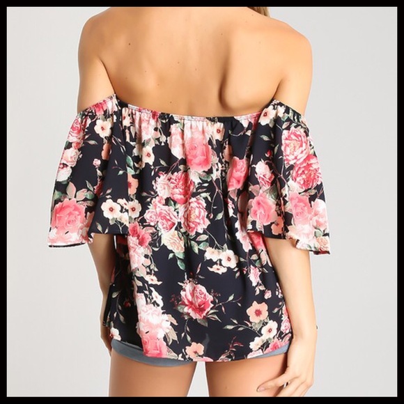 CLEARANCE ‼️Floral off the Shoulder - Picture 3 of 3