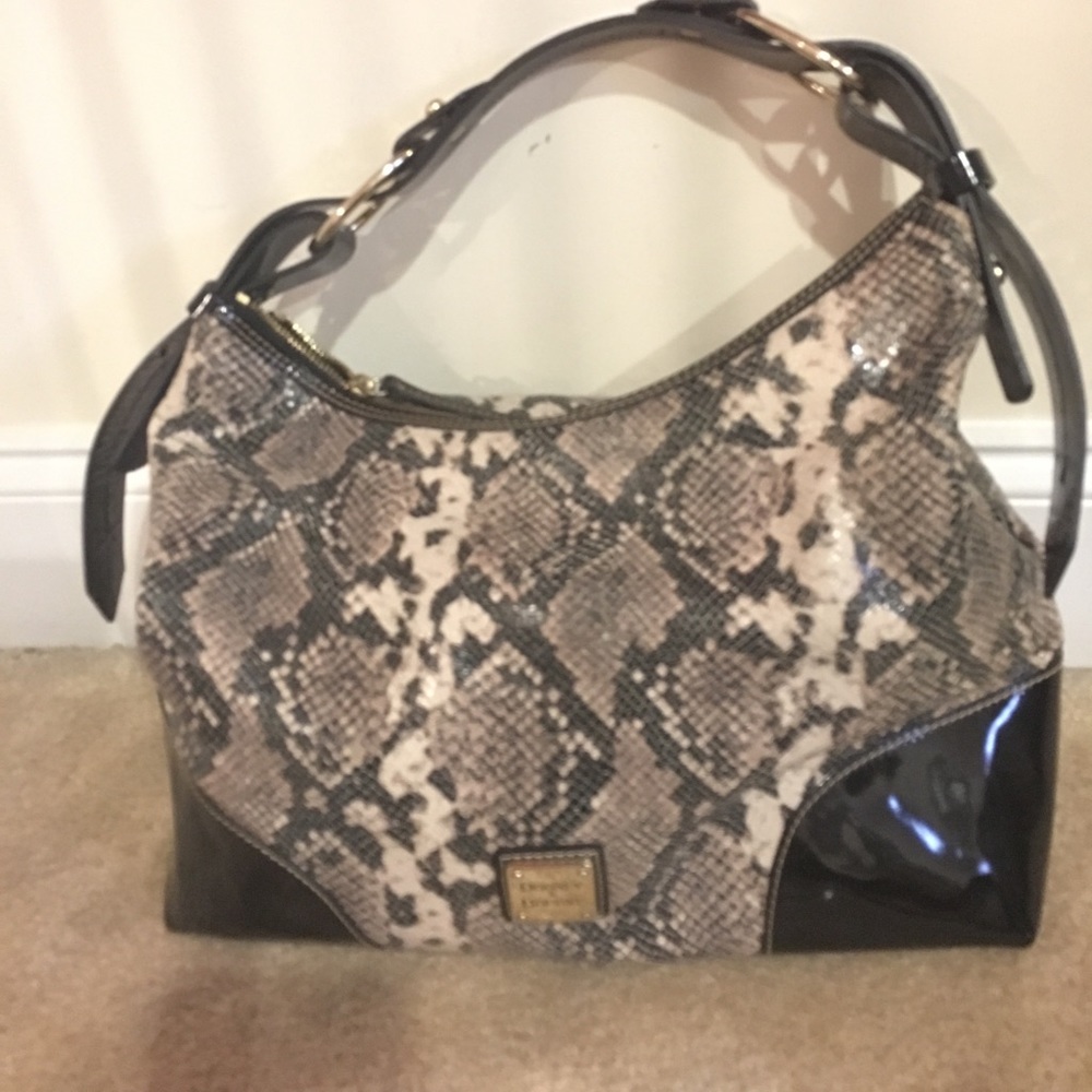 Dooney and Bourke snakeskin satchel.