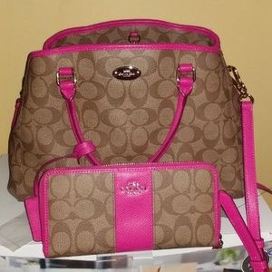 Coach bag and wallet