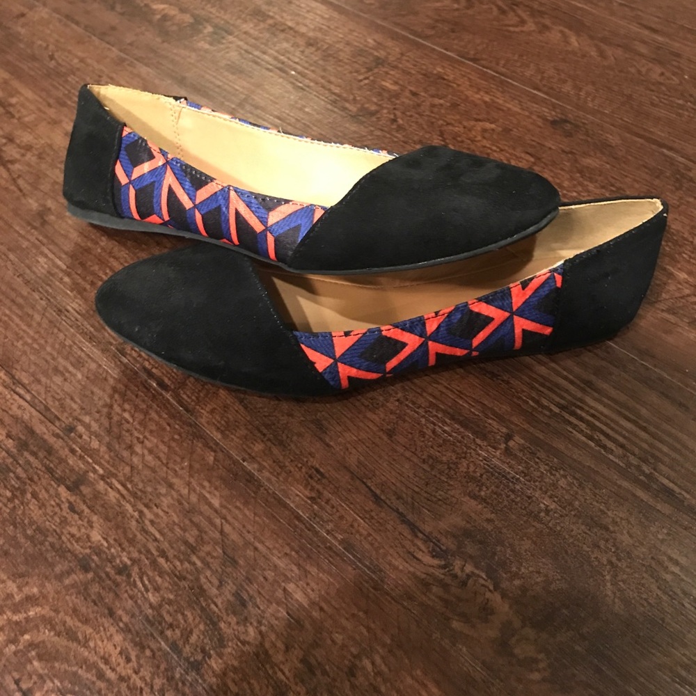 Unique colorful flats