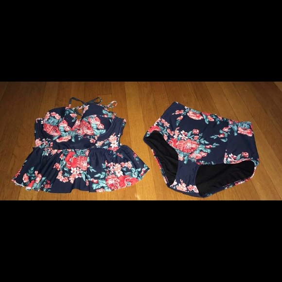 Cocoship Other - Cocoship red, pink and blue bathing suit