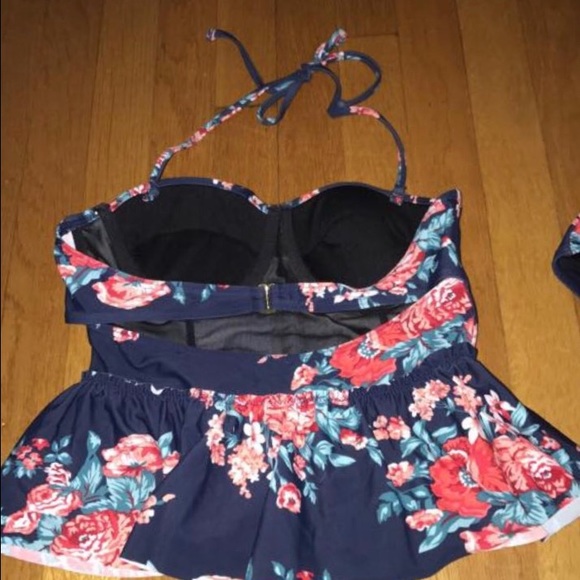 Cocoship red, pink and blue bathing suit - Picture 2 of 2