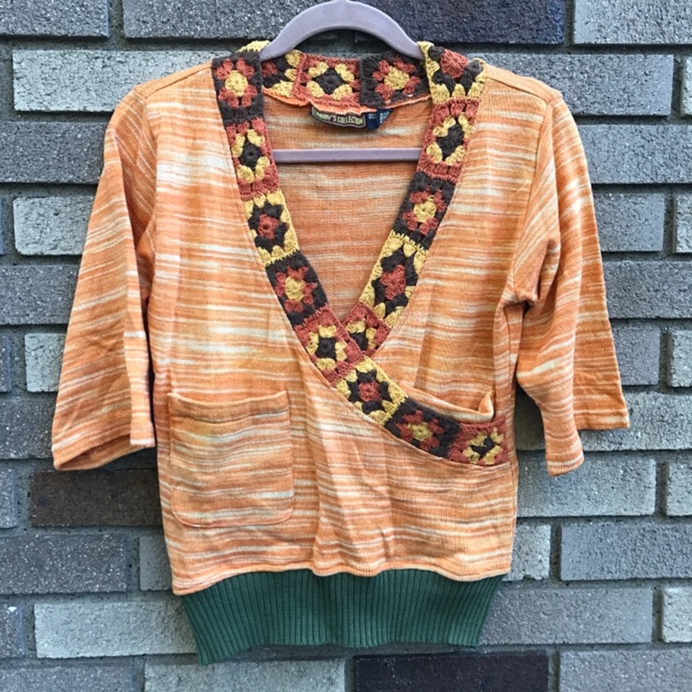 Boho Style Wrap Sweater
