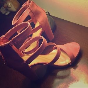 Pink Summer Sandel Heels
