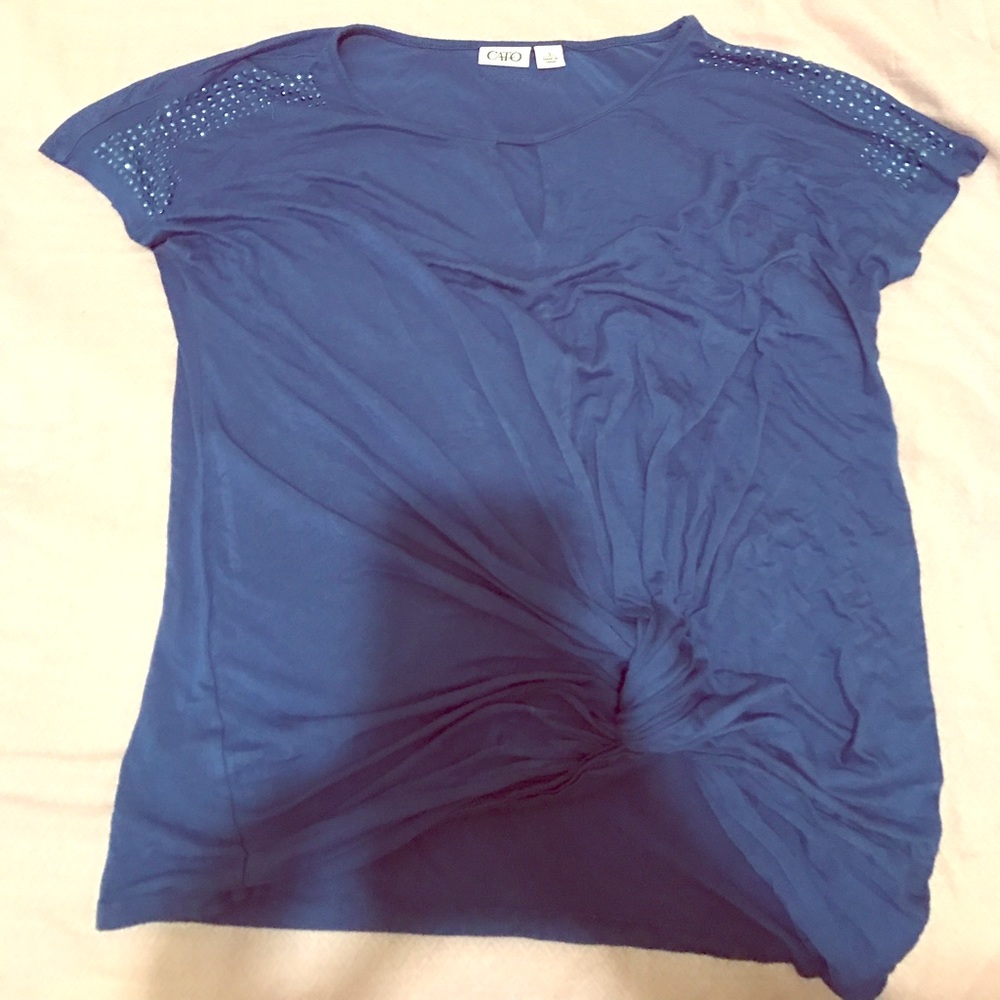 CATO Royal Blue Fashion Blouse