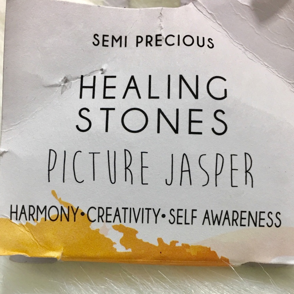 Long semi precious healing stones necklace - Picture 4 of 8