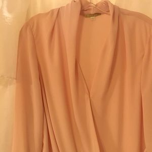 Gianni Bini Pink Drape Blouse