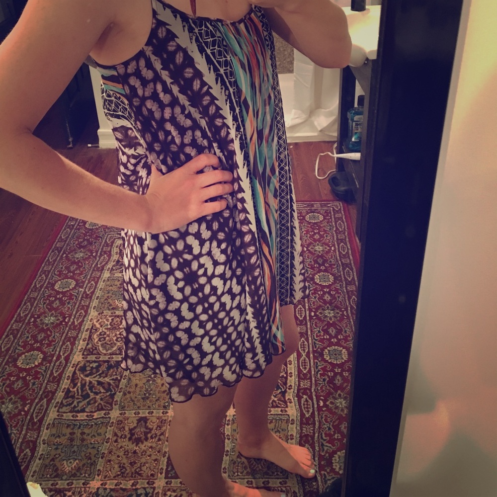 Express flowy mini dress