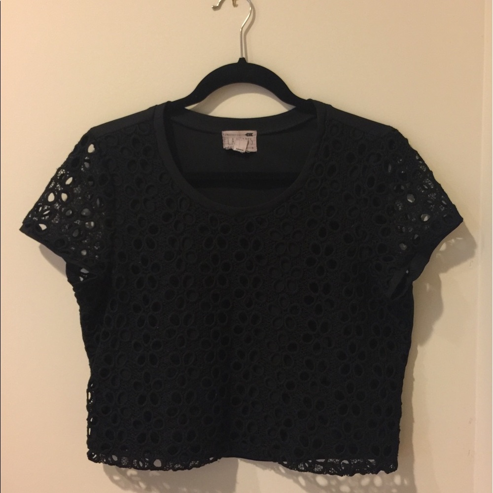 Black Crop top