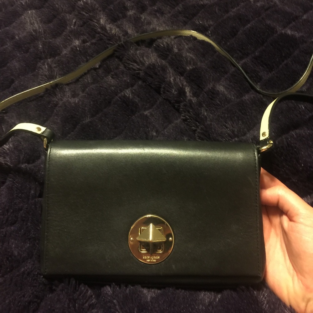 Kate side Naomi crossbody mini clutch black purse