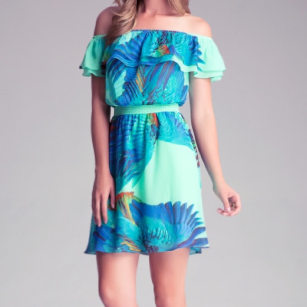 bebe Tropical Dress