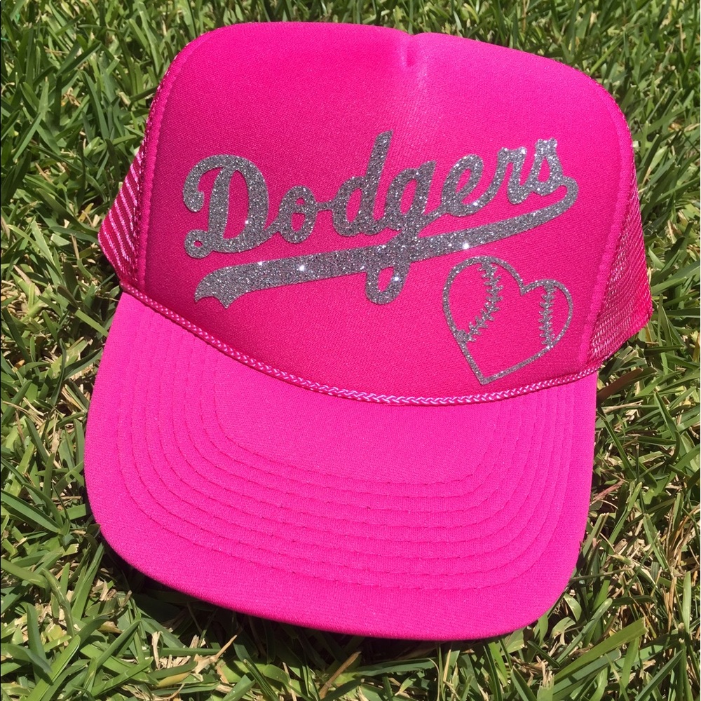 Pink Dodgers Trucker Hat