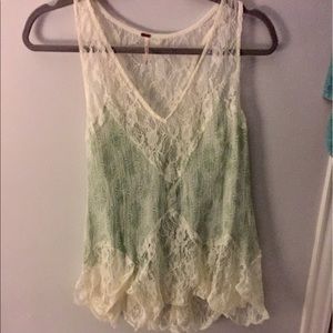 Free People lace tank top