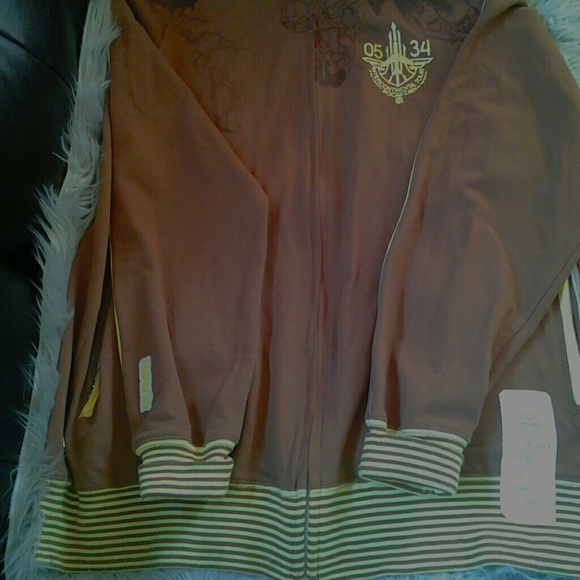 Rocawear zipper up sweater /jacket^ - Picture 2 of 4