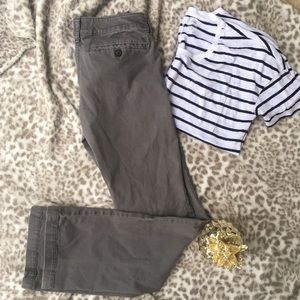 American Eagle grey Kickboot boot cut pants