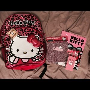 Hello Kitty backpack+folder+book over~LOT~