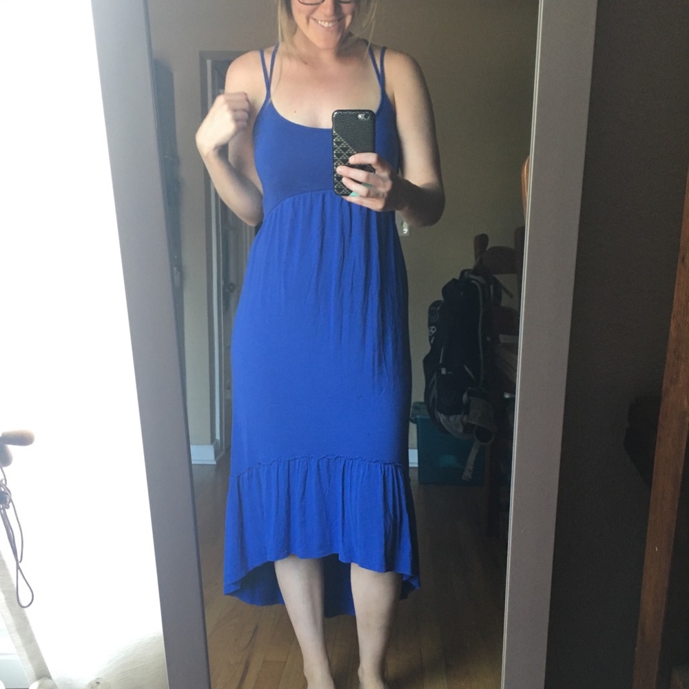 Royal Blue Hi Low Dress