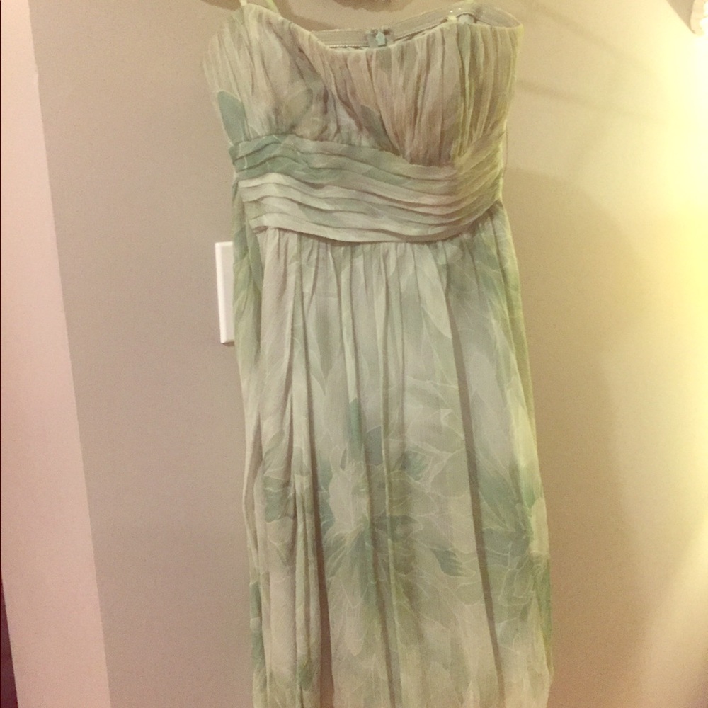 Bcbg green floral dress - size 4