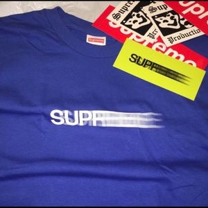 Supreme motion logo shirt royal