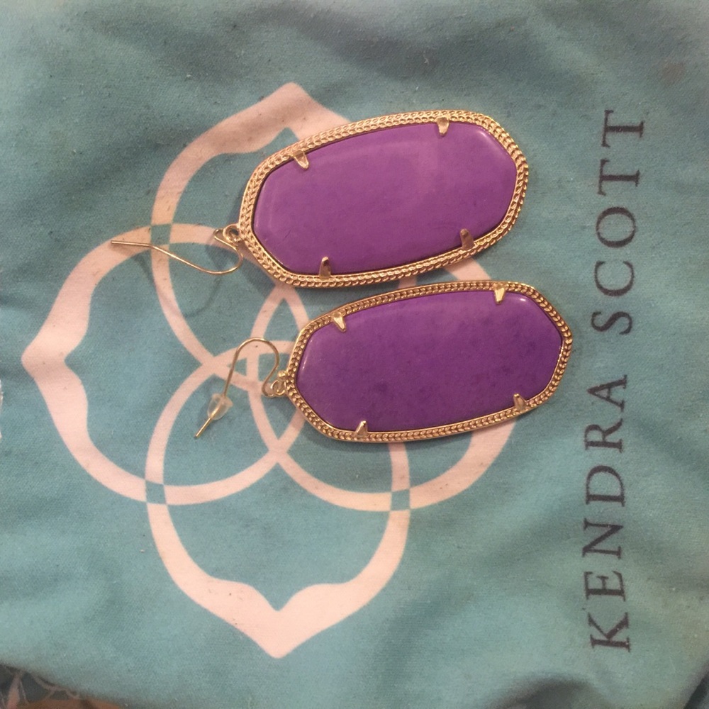 Kendra Scott purple Danielle earrings