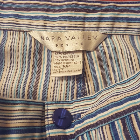 NAPA VALLEY STRIPED CAPRIS💙 - Picture 4 of 8