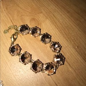 Stella & Dot pink stone bracelet